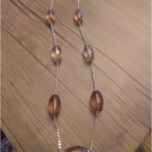 Cookie lee champagne‎ crystal necklace